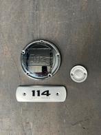 Harley cover badge logo 114 ci, Ophalen of Verzenden, Gebruikt