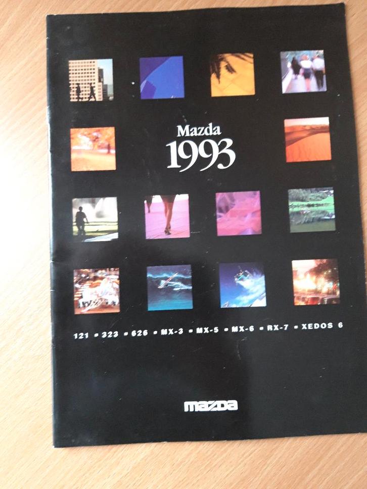 folder Mazda 1993 programma - Nederlands, Boeken, Auto's | Folders en Tijdschriften, Zo goed als nieuw, Mazda, Ophalen of Verzenden