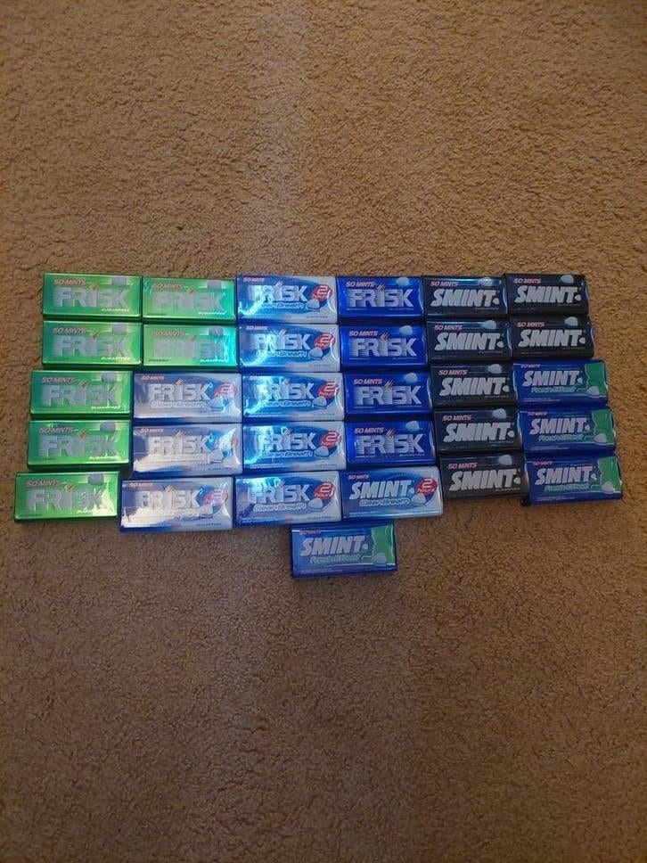 31 Doosjes frisk en smint. veel smaken. Van 93 naar 35 euro, Ophalen of Verzenden