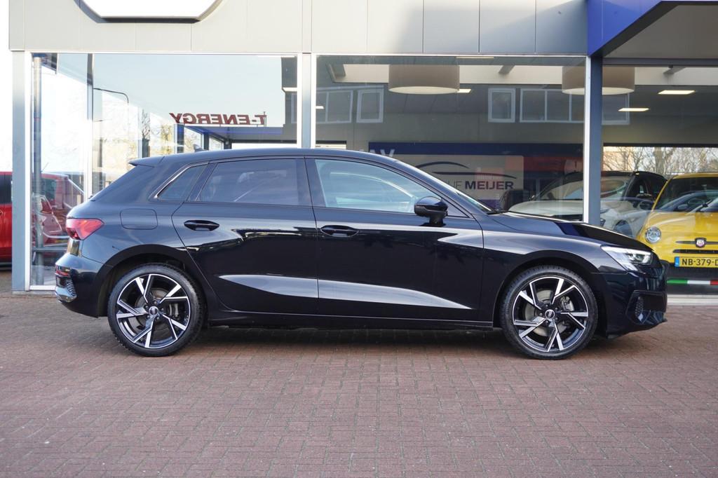 Audi A3 Sportback 40 TFSI e Business edition | Automaat | Vi, Auto's, Gebruikt, 4 cilinders, Zwart, Hybride Elektrisch/Benzine