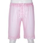 Roze kanten sissy boxer / boxershort lingerie heren sexy gay, Verzenden, Roze, Boxer