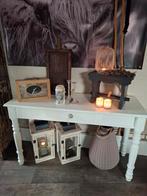 Landelijk brocant sidetable recent opgeknapt wandmeubel, Ophalen, 100 tot 150 cm, Zo goed als nieuw, Landelijk brocant