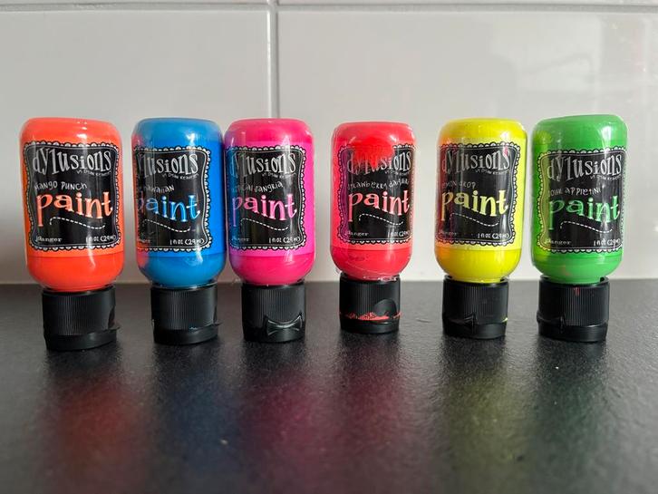 Dylusions Neon Verf - Ranger Ink, Hobby en Vrije tijd, Schilderen, Gebruikt, Acrylverf, Ophalen