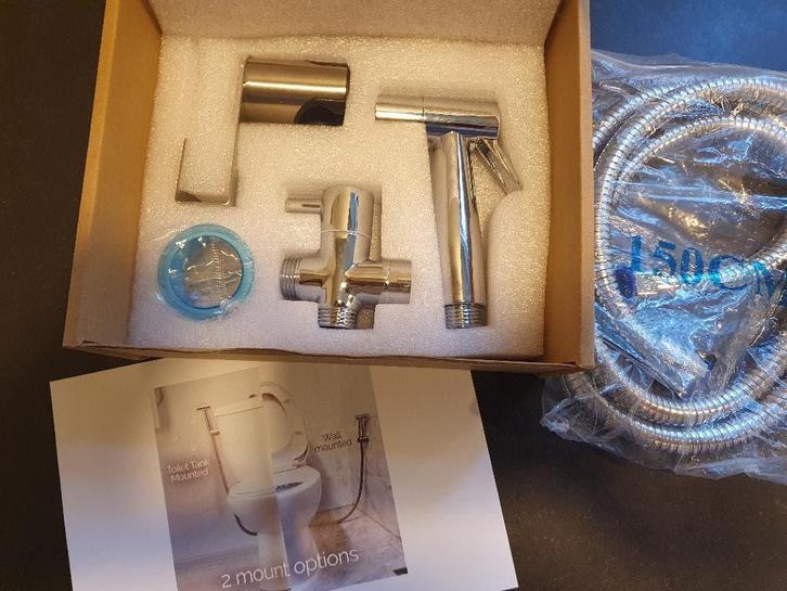 Bidet set Hygiëne toilet billendouche toilet douche, Doe-het-zelf en Verbouw, Sanitair, Nieuw, Toilet, Chroom, Ophalen of Verzenden