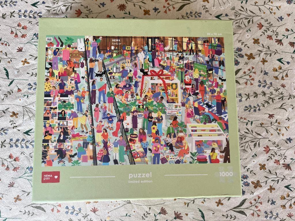 Winkel puzzel HEMA, Hobby en Vrije tijd, Denksport en Puzzels, Ophalen of Verzenden, 500 t/m 1500 stukjes, Zo goed als nieuw