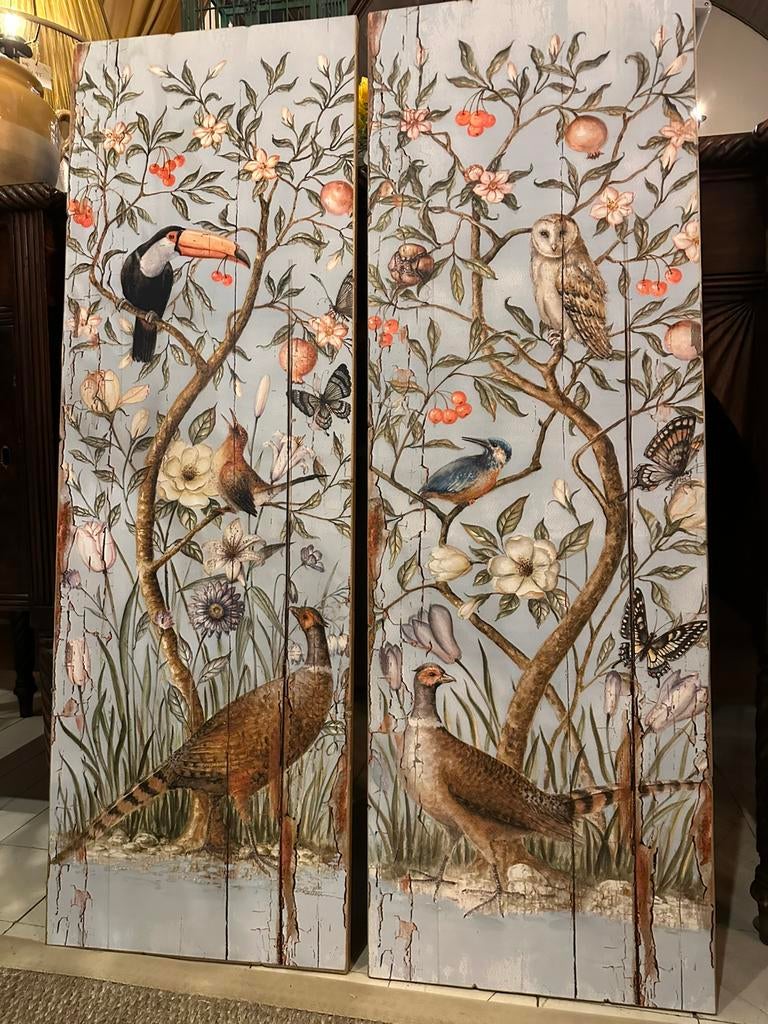 Groen kastje met deur landelijke stijl, Huis en Inrichting, Ophalen, Gebruikt, -, -