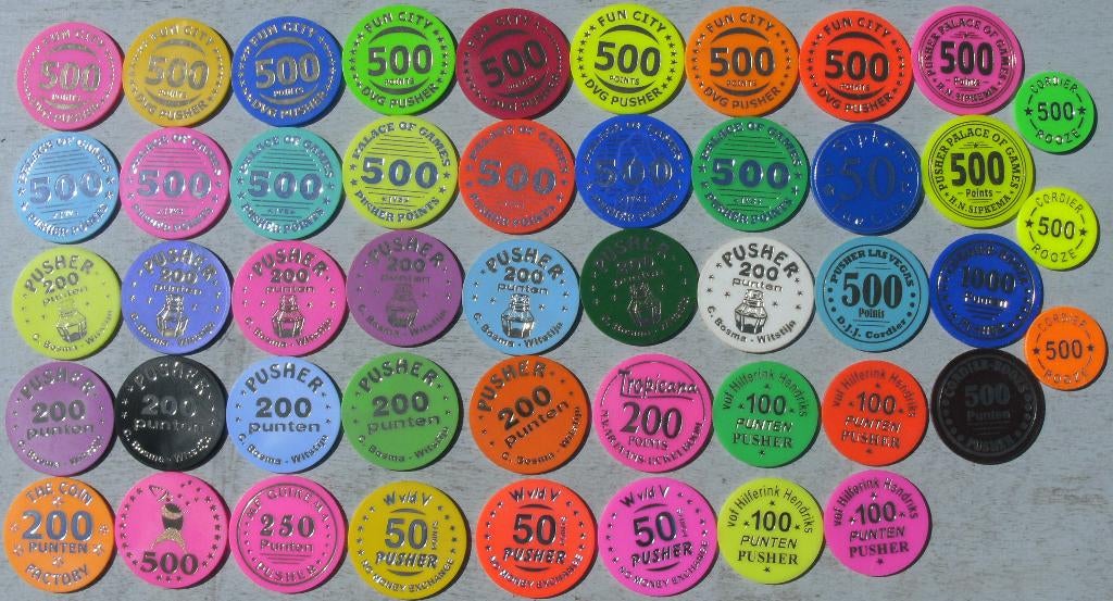 (3) . mix van PUSHER punten . KOPEN of RUILEN ., Ophalen of Verzenden