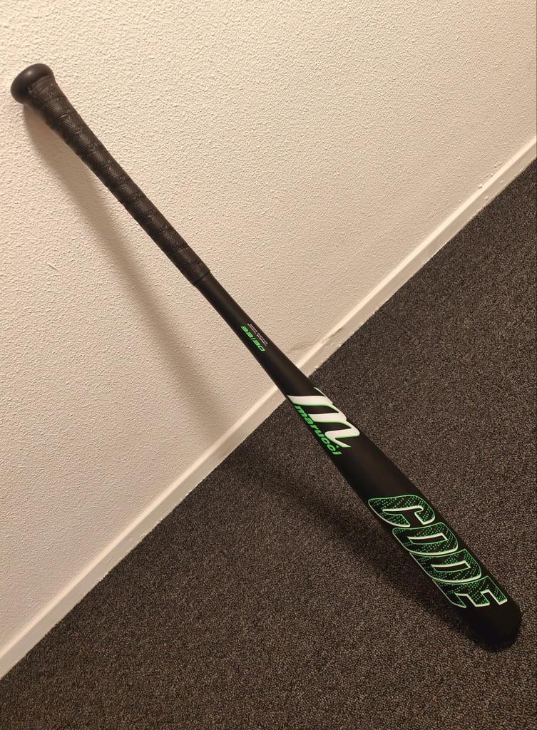 33" Marucci Code BBCOR knuppel, z.g.a.n., Sport en Fitness, Honkbal en Softbal, Ophalen of Verzenden, Zo goed als nieuw, Honkbal