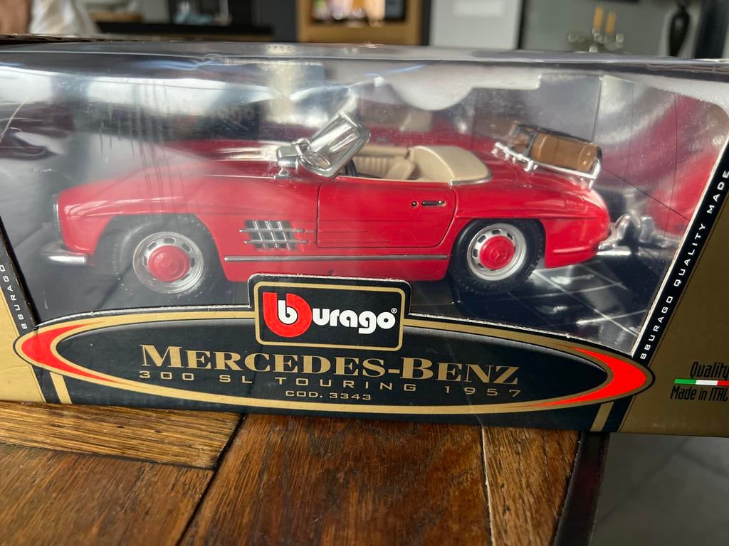 Bburago Mercedes-Benz 300 SL Touring 1957, Ophalen, Zo goed als nieuw, Auto, Bburago