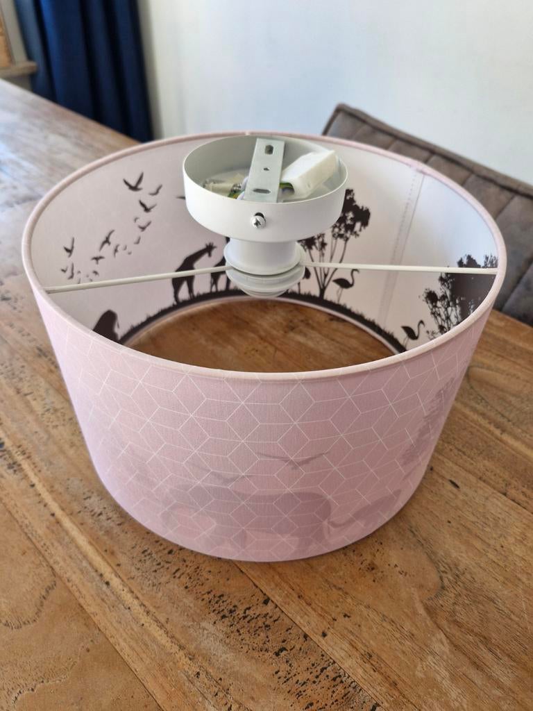 Roze afrika lamp voor meisjeskamer - Erg goede staat, Ophalen of Verzenden, Zo goed als nieuw