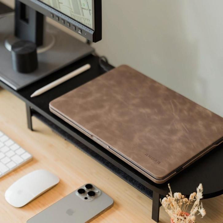 MacBook Air 15” (M2/M3/M4) ANDAR “The Helm” – Stone Grey, Computers en Software, Laptophoezen, Nieuw, 15 inch, Ophalen of Verzenden