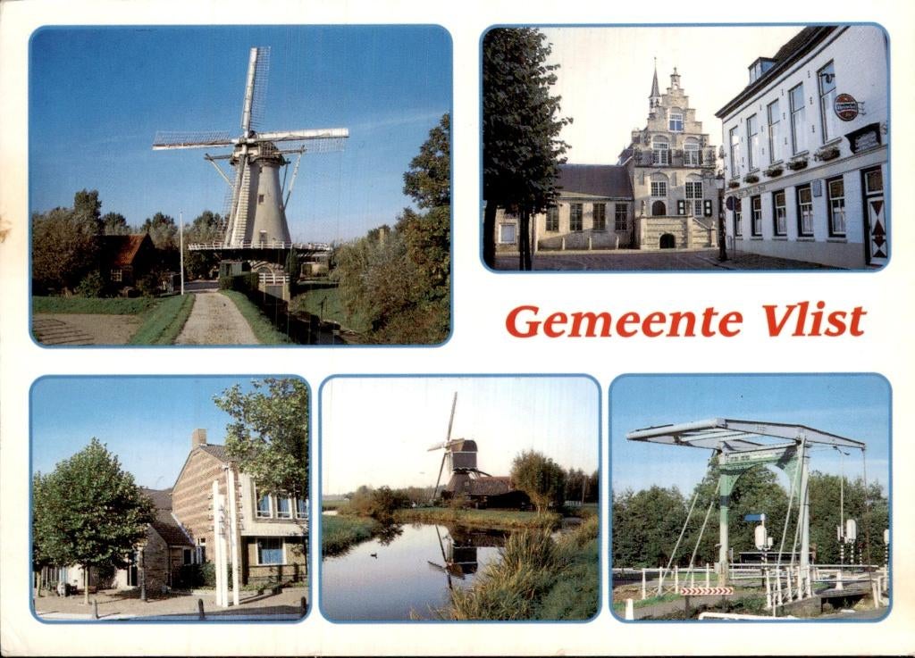 Vlist - Haastrechtsemolen - 1862, Ophalen of Verzenden, 1980 tot heden, Gelopen, Zuid-Holland