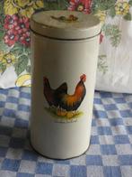 oude beschuitbus/ voorraadbus beschuit/ Kippen, Ophalen of Verzenden