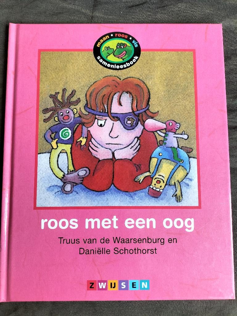 roos met een oog / Maan roos vis samenleesboek, avi 1 en 3, Ophalen of Verzenden, Zo goed als nieuw, Truus van de Waarsenburg