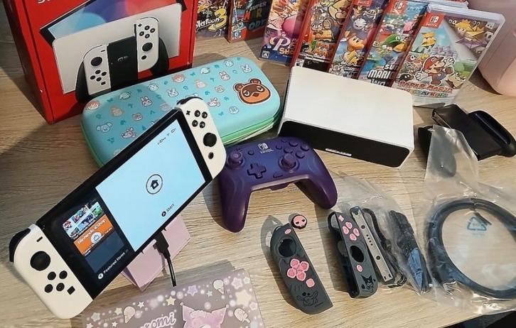 Nitendo switch 64GB, Spelcomputers en Games, Spelcomputers | Nintendo Switch, Zo goed als nieuw, Switch Original, Met 1 controller