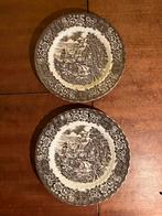 British Anchor Ironstone England Memory Lane 2 borden bruin, Antiek en Kunst, Antiek | Servies los, Ophalen of Verzenden