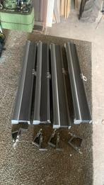 Verduisterend plisse gordijn 4 x antraciet 60 cm, Ophalen of Verzenden, Zo goed als nieuw, 50 tot 100 cm, 150 tot 200 cm