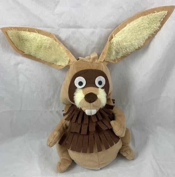 Interimage Fabeltjeskrant Zoef de Haas Handpop Pluche 30cm, Kinderen en Baby's, Speelgoed | Knuffels en Pluche, Zo goed als nieuw