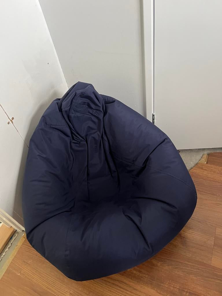 Donkerblauwe zitzak nooit gebruikt, Ophalen, Gebruikt, Blauw, Zitzak