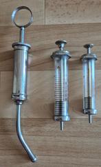 3 stuks antieke medische injectie spuiten., Ophalen of Verzenden