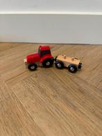 ZGAN Brio houten trein rode tractor trekker set 33719 boer, Ophalen of Verzenden, Zo goed als nieuw