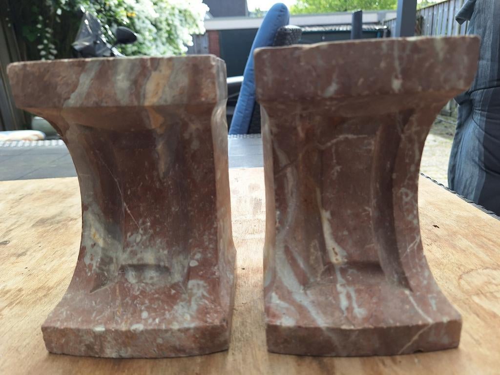 Natuurstenen boekensteunen., Ophalen of Verzenden