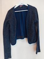 Vestje donkerblauw goud mt L kan ook als M, Ophalen of Verzenden, Zo goed als nieuw, Blauw