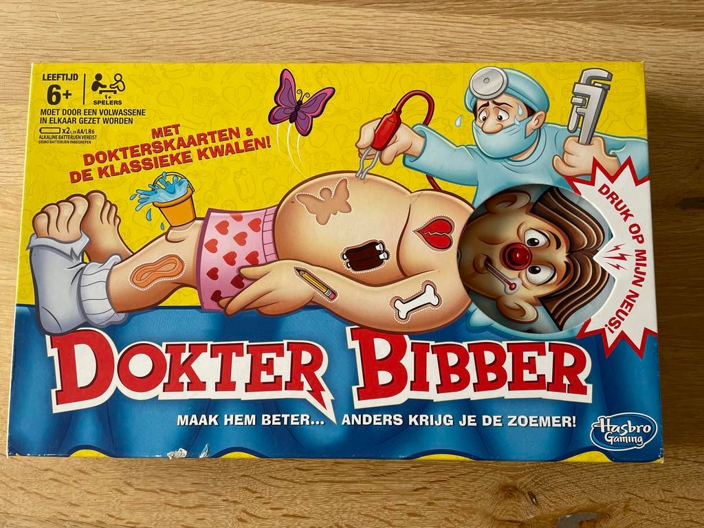 Dokter Bibber spel van Hasbro Gaming, Een of twee spelers, Ophalen, Gebruikt