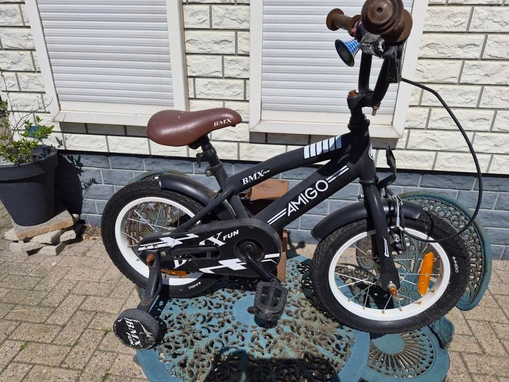 14inch BMX amigo met zijwieletjes, Fietsen en Brommers, Ophalen, Gebruikt, Minder dan 16 inch