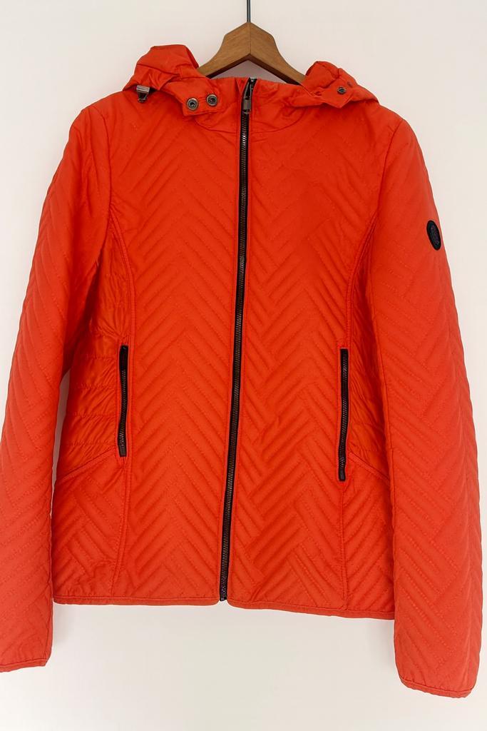 Oranje gewatteerde zomerjas van Reset, Kleding | Dames, Jassen | Zomer, Zo goed als nieuw, Maat 42/44 (L), Oranje, Ophalen of Verzenden