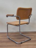4x Vintage buisframe stoel S64 Breuer eetkamerstoel hout, Ophalen, Gebruikt, Bruin, .