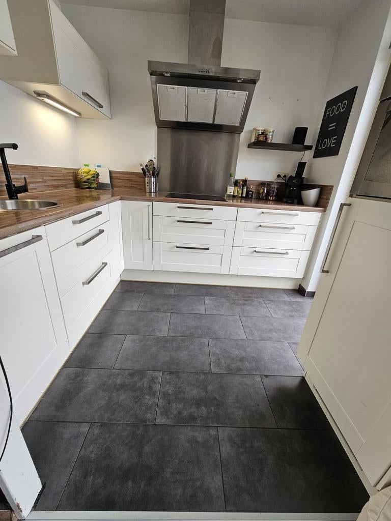 Complete IKEA keuken met apparatuur, Ophalen, Gebruikt, Wit, Hoekkeuken