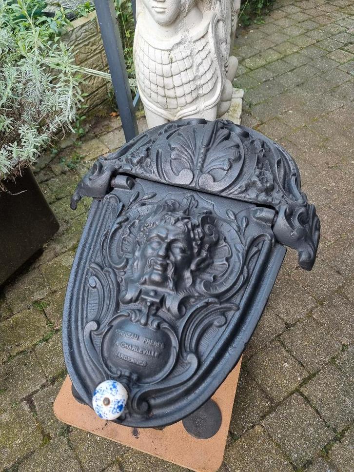 *** ANTIEKE BEWERKTE HOUT-KOLENBAK ***, Huis en Inrichting, Kachels, Zo goed als nieuw, Vrijstaand, Overige soorten, Hout, Ophalen of Verzenden