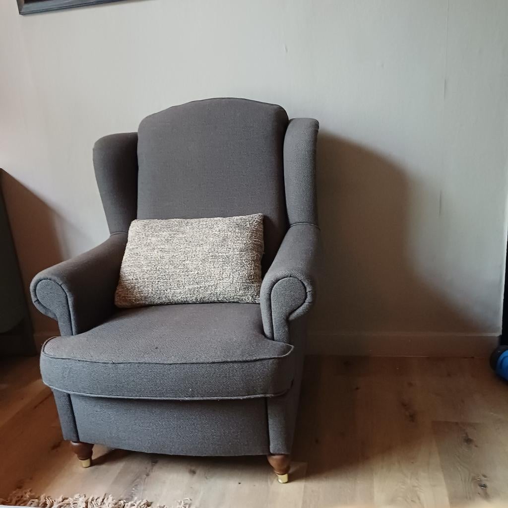 Landelijke fauteuil, Huis en Inrichting, Ophalen of Verzenden, Zo goed als nieuw, 75 tot 100 cm, 50 tot 75 cm