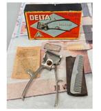 1951 - Delta solingen antiek Hand tondeuse clipper compleet, Ophalen of Verzenden