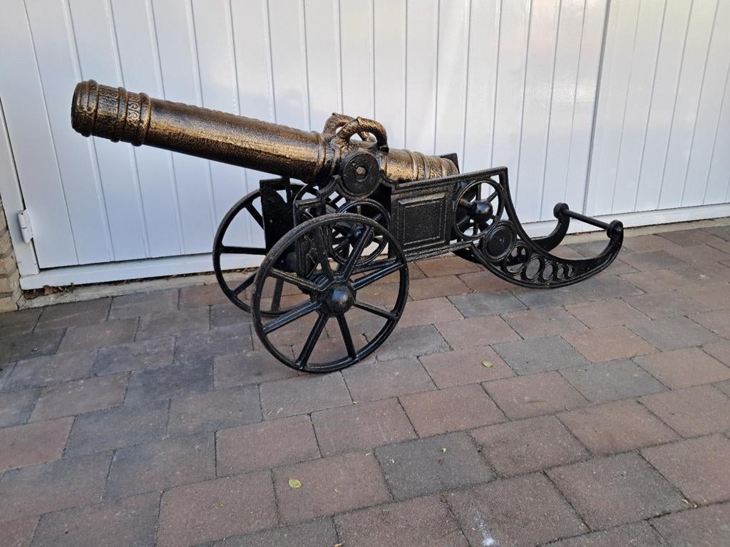 Groot zwaar Gietijzer Kanon 163cm 95kg decoratie (incl BTW)., Verzamelen, Militaria | Algemeen, Landmacht, Overige typen, Overige gebieden
