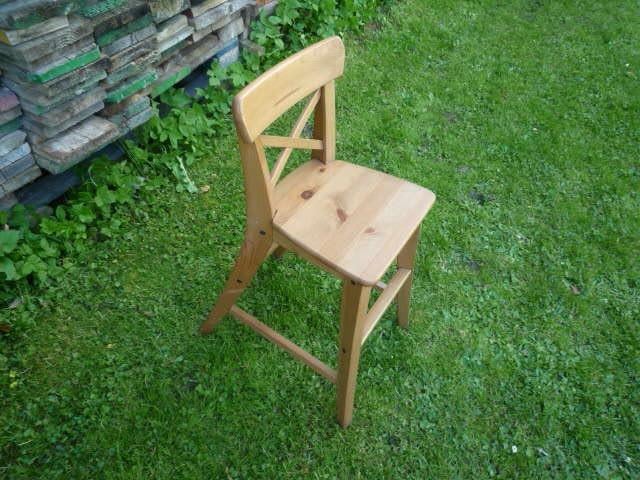 Ikea kinderstoel Ingolf  hout, Kinderen en Baby's, Kinderstoelen, Ophalen of Verzenden, Zo goed als nieuw, Overige typen