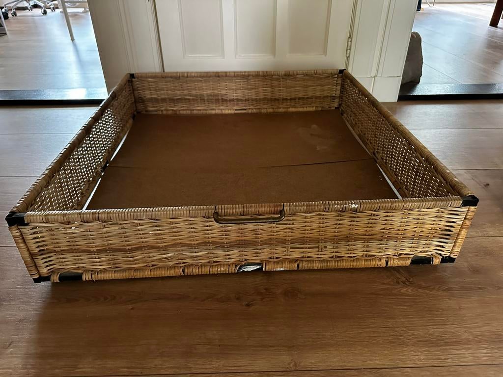 Twee manden voor onder bed bedmanden, Ophalen, Gebruikt, Overige maten, Hout