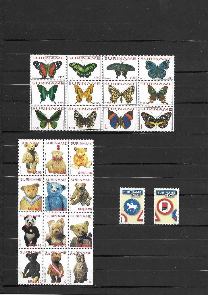 Suriname 2004, complete jaargang, Postfris., Verzenden, Postfris