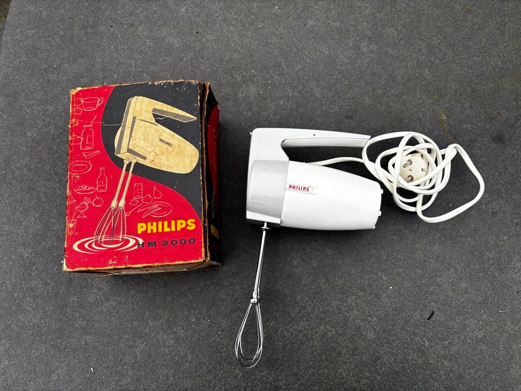 Vintage Philips Mixer HM 3000 - Jaren '50/'60 Design, Witgoed en Apparatuur, Keukenmixers, Minder dan 1 liter, Ophalen of Verzenden