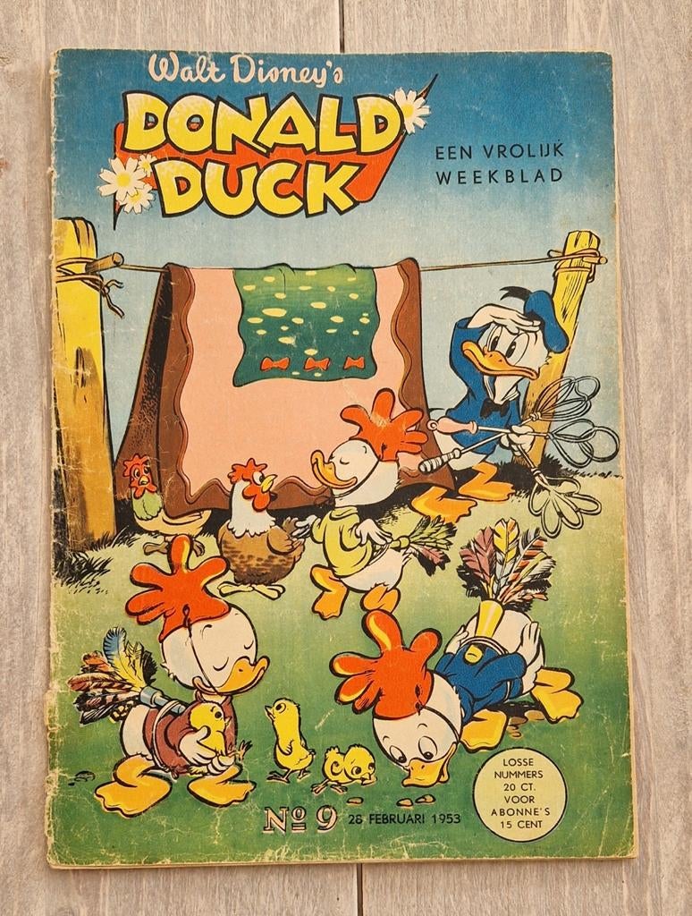 Donald Duck Weekblad - Nr 9, 1953, Boeken, Ophalen, Gelezen, Walt Disney, Eén stripboek