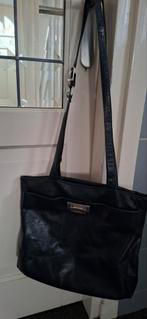 Zwarte leren tas Mylady 41x32 cm.
Grote handtas, veel vakken, Overige merken, Gebruikt, Zwart, Ophalen of Verzenden