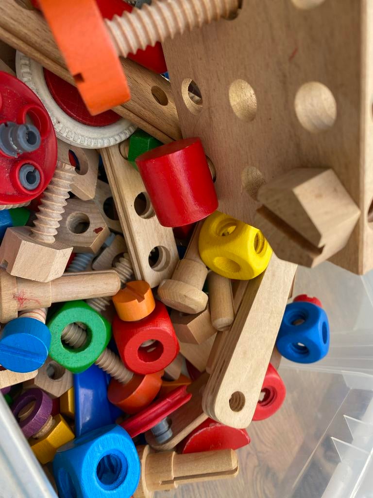 Baufix houten constructiespeelgoed, Ophalen, Gebruikt, Overige merken