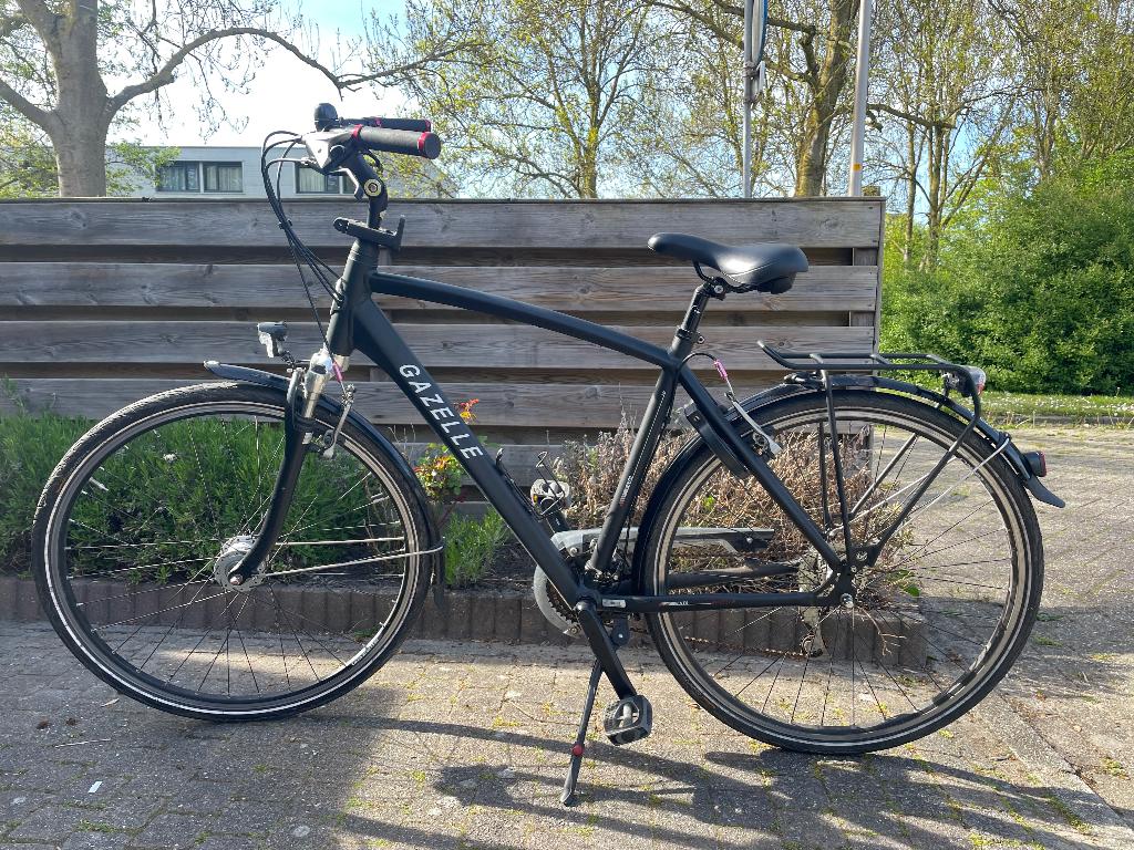 Gazelle herenfiets 24 versnellingen, Ophalen, Gebruikt, Versnellingen, Schijfrem