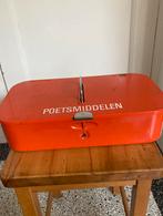 Vintage Brabantia poetsdoos - Oranje metalen poetskist, Ophalen of Verzenden, Overige typen