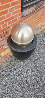 Modern RVS Waterornament - Tuin Fontein, Tuin en Terras, Ophalen of Verzenden, Gebruikt, Rvs, Waterornament