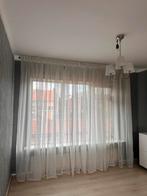 IKEA gordijnen + gordijnroede zwart – compleet set, Ophalen, Zo goed als nieuw, Wit, 200 cm of meer