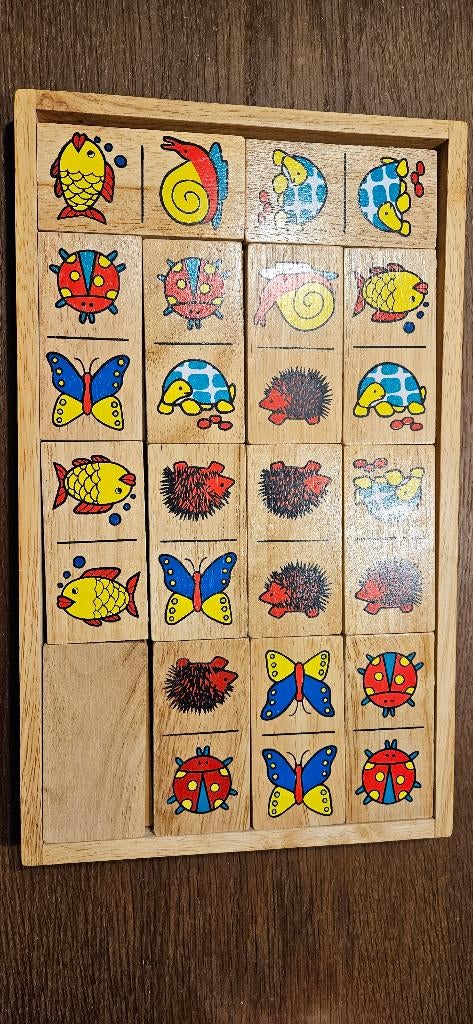 Houten jumbo domino zgan, Kinderen en Baby's, Speelgoed | Houten speelgoed, Zo goed als nieuw, Overige typen, Ophalen of Verzenden