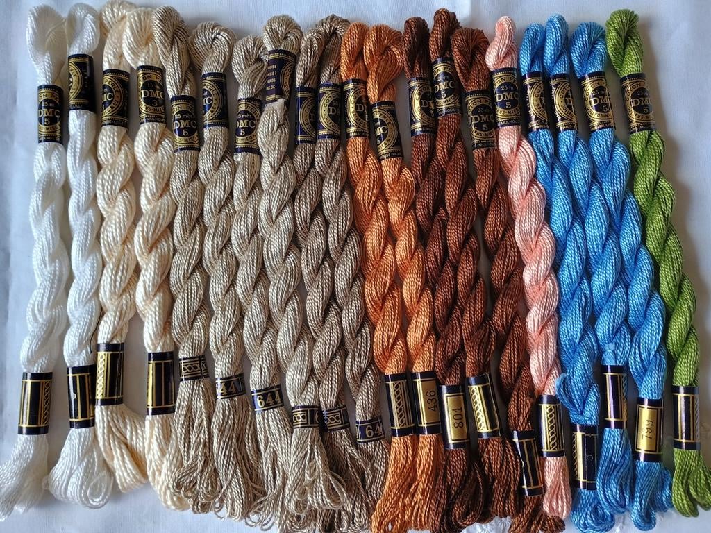 DMC Perle Coton borduurgaren, Hobby en Vrije tijd, Borduren en Borduurmachines, Ophalen of Verzenden, Borduurgaren of Zijde