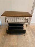 Vintage tijdschriftentafeltje/ krantenbak, Ophalen